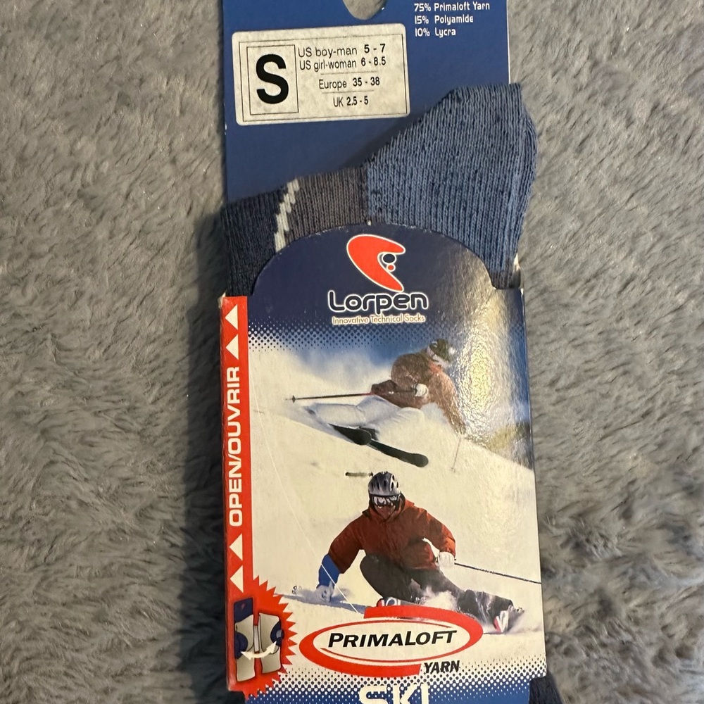Men's Navy Ski Socks